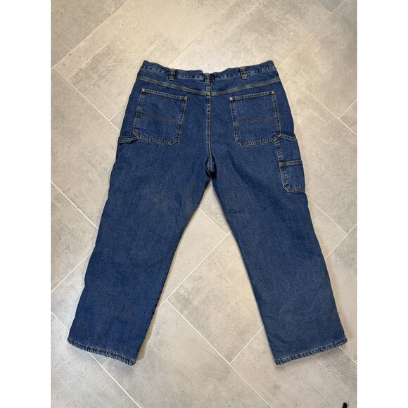 Blue Mountain Fleece Lined Carpenter Jeans Men’s 40x30 Workwear Straight - Picture 8 of 10